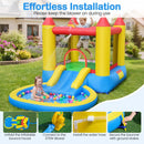 Inflatable Bounce House with Water Slide and 370W Blower by LJGDeals