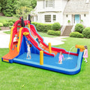 5-in-1 Inflatable Bounce House with 2 Water Slides and Large Splash Pool With 950W Blower by LJGDeals