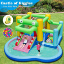 Inflatable Bounce House with Slide and Splash Pooland and 680W Blower by LJGDeals