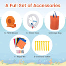 5-in-1 Inflatable Bounce House with 2 Water Slides and Large Splash Pool With 680W Blower by LJGDeals