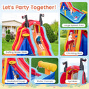 5-in-1 Inflatable Bounce House with 2 Water Slides and Large Splash Pool With 950W Blower by LJGDeals