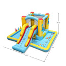 Inflatable Bounce House 7-in-1 Bouncy Castle with Slide and Tunnel with 550W Blower by LJGDeals