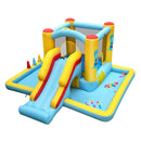 Inflatable Bounce House 7-in-1 Bouncy Castle with Slide and Tunnel without Blower by LJGDeals