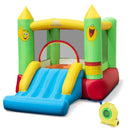Inflatable Bounce House Kids Blow-up Bouncer with Slide with 480W Blower by LJGDeals