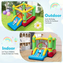 Inflatable Bounce House Kids Blow-up Bouncer with Slide with 480W Blower by LJGDeals
