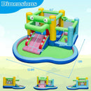 Inflatable Bounce House with Slide and Splash Pooland and 680W Blower by LJGDeals