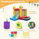 Inflatable Bounce House with 480W Blower and Ocean Balls for Yard by LJGDeals