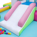 Inflatable Bounce House Bouncy Castle with Slide and Obstacle and Ball Pit without Blower by LJGDeals