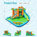 7-in-1 Inflatable Water Slide Park with Trampoline Climbing and 680W Blower by LJGDeals