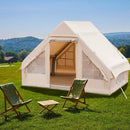 Inflatable Camping Tent 2/4/6 People Glamping Tent for Family Camping with Pump-Beige by LJGDeals