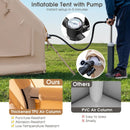Inflatable Camping Tent 2/4/6 People Glamping Tent for Family Camping with Pump-Beige by LJGDeals