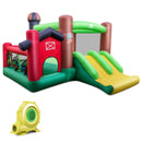 Farm Themed 6-in-1 Inflatable Castle with Trampoline and 735W Blower by LJGDeals