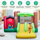 Farm Themed 6-in-1 Inflatable Castle with Trampoline and 735W Blower by LJGDeals