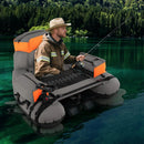 Inflatable Fishing Float Tube with Shoulder Straps and Storage for Angling by LJGDeals