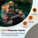 Inflatable Fishing Float Tube with Shoulder Straps and Storage for Angling by LJGDeals