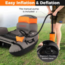 Inflatable Fishing Float Tube with Shoulder Straps and Storage for Angling by LJGDeals