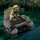 Inflatable Fishing Float Tube with Shoulder Straps and Storage for Angling by LJGDeals