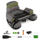Inflatable Fishing Float Tube with Shoulder Straps and Storage for Angling by LJGDeals