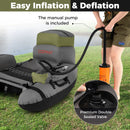 Inflatable Fishing Float Tube with Shoulder Straps and Storage for Angling by LJGDeals