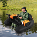 Inflatable Float Tube with Adjustable Fishing Rod Holder and Fish Hook Stator by LJGDeals