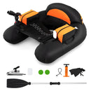 Inflatable Float Tube with Adjustable Fishing Rod Holder and Fish Hook Stator by LJGDeals