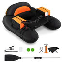 Inflatable Float Tube with Adjustable Fishing Rod Holder and Fish Hook Stator by LJGDeals