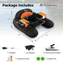 Inflatable Float Tube with Adjustable Fishing Rod Holder and Fish Hook Stator by LJGDeals