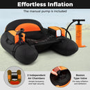 Inflatable Float Tube with Adjustable Fishing Rod Holder and Fish Hook Stator by LJGDeals