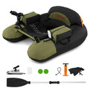 Inflatable Float Tube with Adjustable Fishing Rod Holder and Fish Hook Stator by LJGDeals