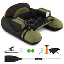 Inflatable Float Tube with Adjustable Fishing Rod Holder and Fish Hook Stator by LJGDeals