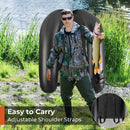 Inflatable Float Tube with Fish Ruler Rod Holder and Storage Pockets-Camouflage by LJGDeals