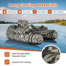 Inflatable Float Tube with Fish Ruler Rod Holder and Storage Pockets-Camouflage by LJGDeals