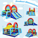 Inflatable Jumping Castle Bounce House with Dual Slides without Blower by LJGDeals