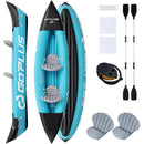 Inflatable Kayak 2 Person with Aluminum Paddles and Pump by DirectDeals