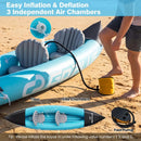Inflatable Kayak 2 Person with Aluminum Paddles and Pump by LJGDeals