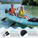 Inflatable Kayak 2 Person with Aluminum Paddles and Pump by LJGDeals