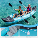 Inflatable Kayak 2 Person with Aluminum Paddles and Pump by DirectDeals