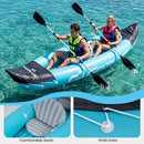 Inflatable Kayak 2 Person with Aluminum Paddles and Pump by LJGDeals