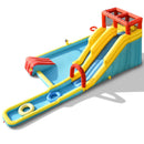 7-in-1 Inflatable Dual Slide Water Park Bounce House With 680W Blower by LJGDeals