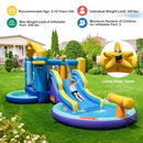 Inflatable Ocean-Themed Bounce House with 680W Blower and 2 Pools by LJGDeals