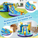 Inflatable Ocean-Themed Bounce House with 680W Blower and 2 Pools by LJGDeals
