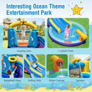 Inflatable Ocean-Themed Bounce House with 680W Blower and 2 Pools by LJGDeals