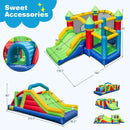 Inflatable Obstacle Course Bounce House with Dual Slides with 2 680W Blower by LJGDeals