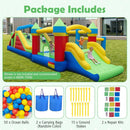 Inflatable Obstacle Course Bounce House with Dual Slides and Tunnels without Blower by LJGDeals