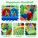 Inflatable Obstacle Course Bounce House with Dual Slides and Tunnels without Blower by LJGDeals
