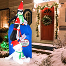 6 Feet Lighted Christmas Inflatable Penguins and Snowman with Built-in LED Lights by LJGDeals