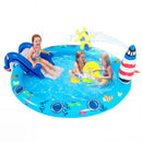 Inflatable Play Center Marine Life Spray Pool with Shark by LJGDeals
