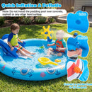 Inflatable Play Center Marine Life Spray Pool with Shark by DirectDeals