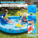 Inflatable Play Center Marine Life Spray Pool with Shark by LJGDeals