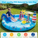 Inflatable Play Center Marine Life Spray Pool with Shark by LJGDeals